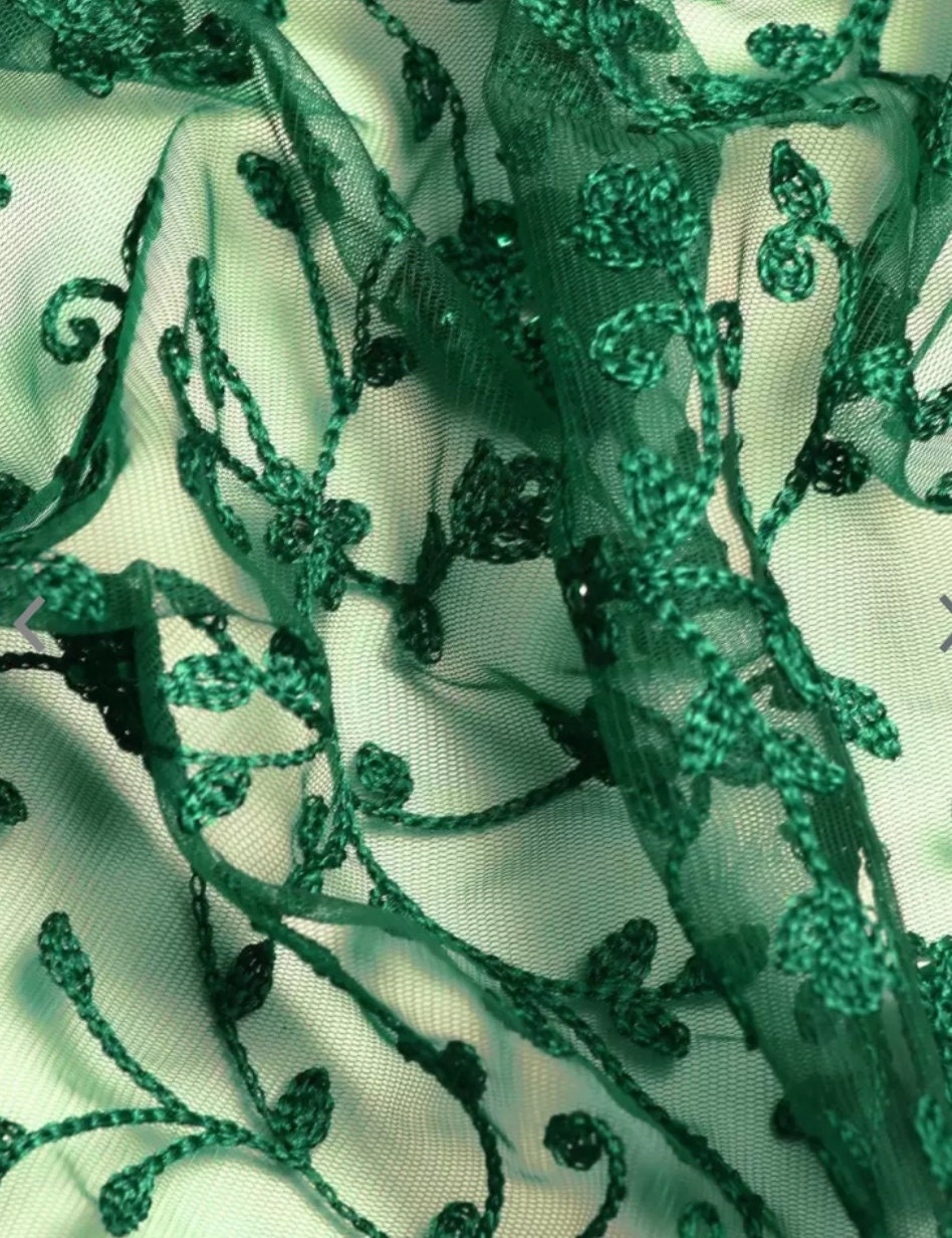 Ethnic Motif Embellished Embroidered Saree, Green Saree, Saree with FREE Matching Petticoat.