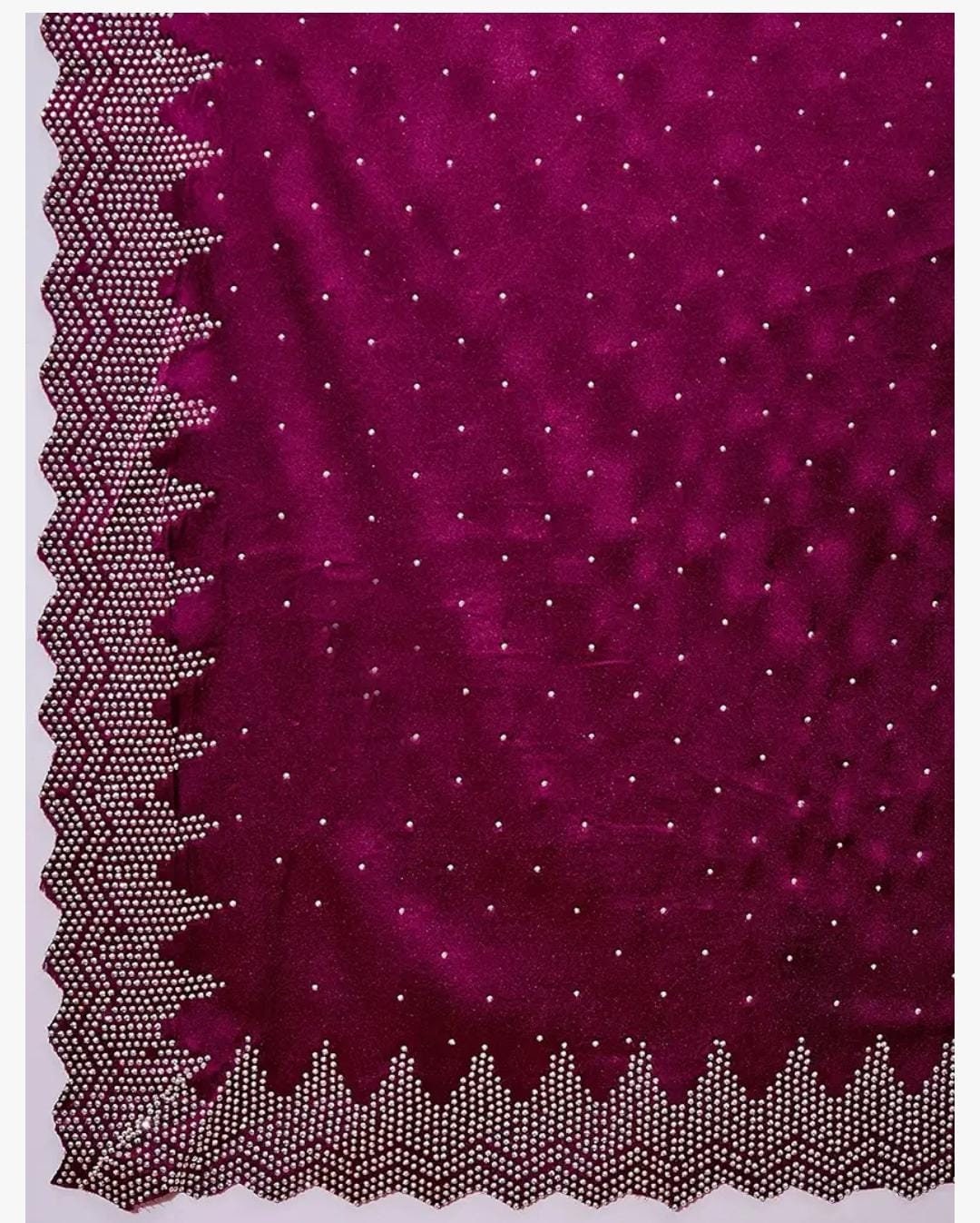 Premium Wine Satin Bollywood Saree with Self Design Embroidered Butti Work Featuring Sequined Less Border Ideal for Wedding Festive Wear