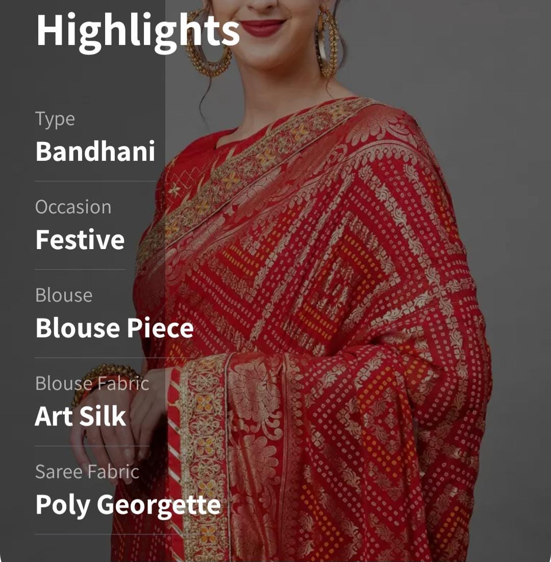 Exquisite Red Gold Toned Poly Georgette Bandhani Saree with Woven Design Embroidered Border Ideal for Weddings Pooja Celebrations