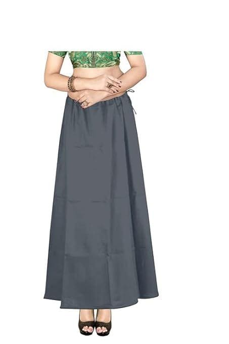 Cotton Readymade Saree Petticoat Adjustable Comfortable Free Size Maxi for Weddings & Festive Wear